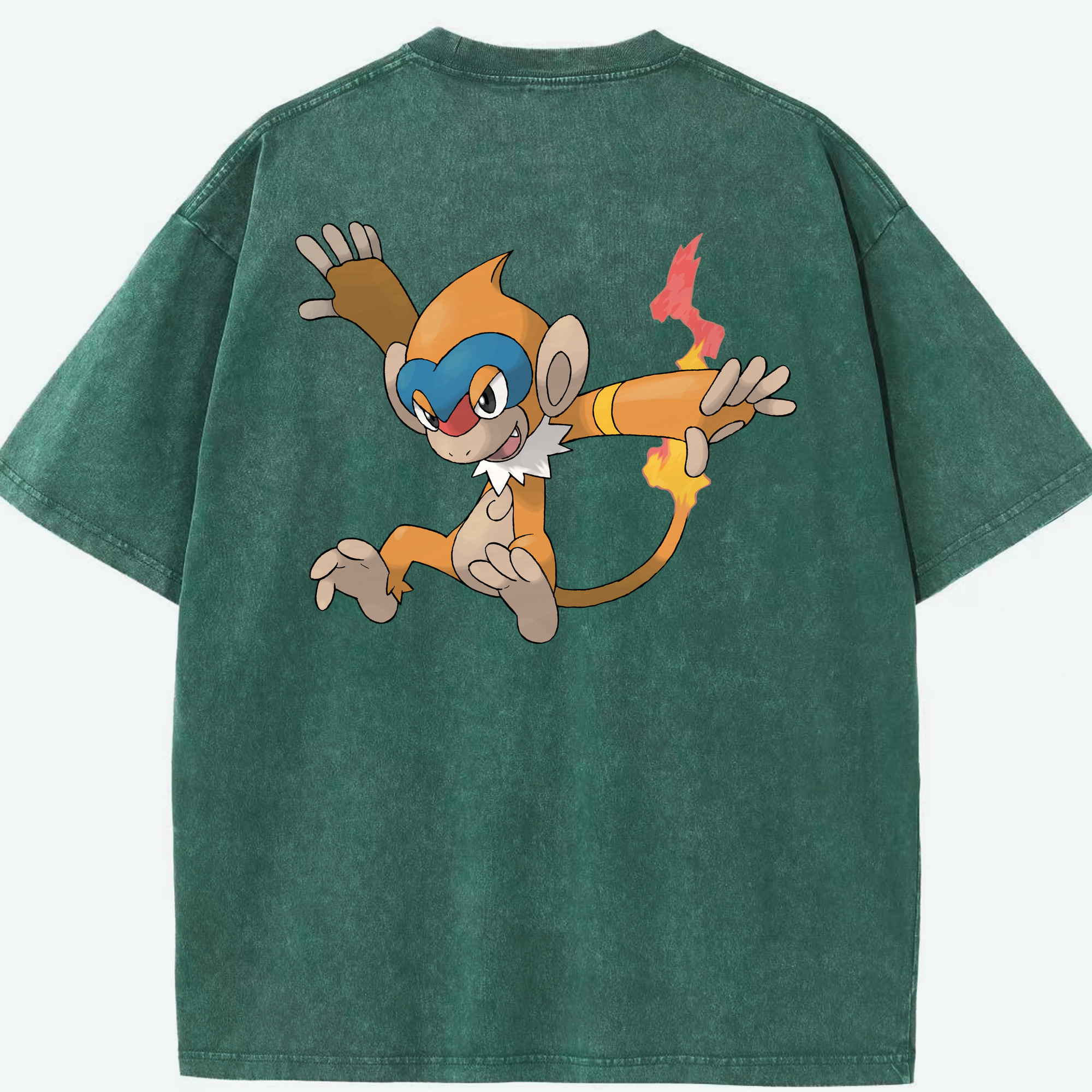 （画像用） ポケットモンスター Pokémon 綿100% ヴィンテージ風 半袖Tシャツ（背面プリント）